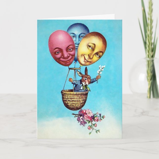 Carte de Pâques vintage Déplaisant (Devant)