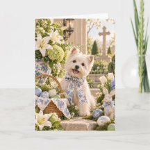 Carte de Pâques Westie