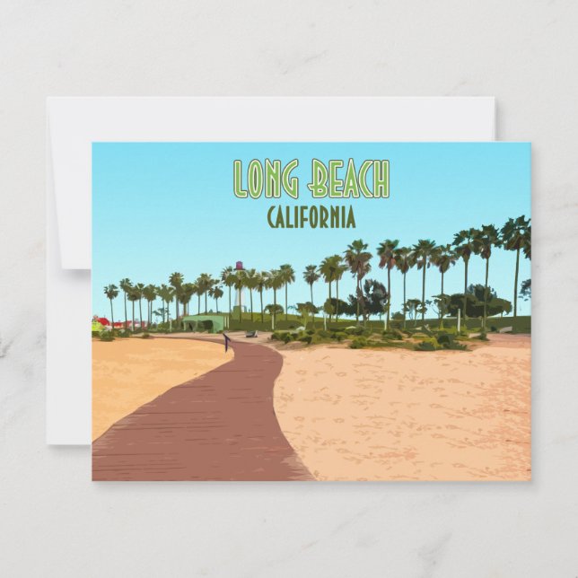 Carte de parc aquatique Long Beach California Shor (Devant)