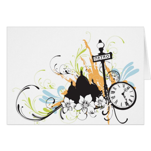 Carte de Paris (Devant horizontal)