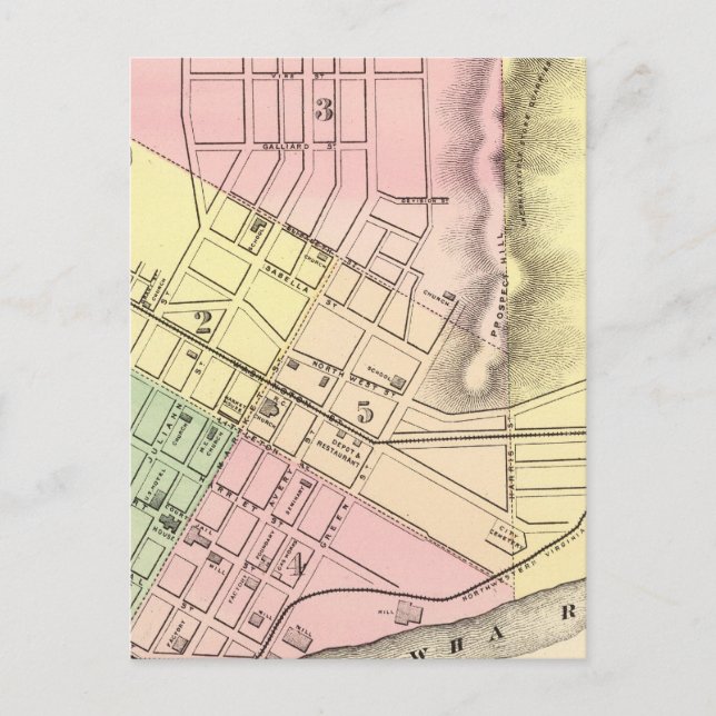 Carte de Parkersburg, Virginie-Occidentale (Devant)