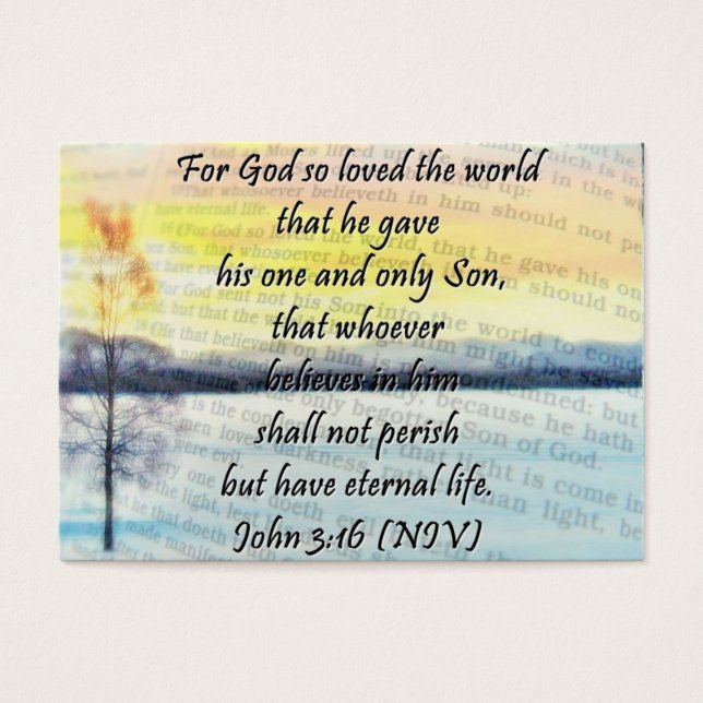 Carte de partage Jean 3:16 (Devant)