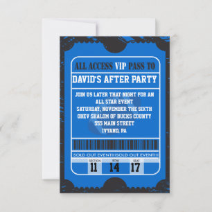 Carte de partie de football Bar Mitzvah