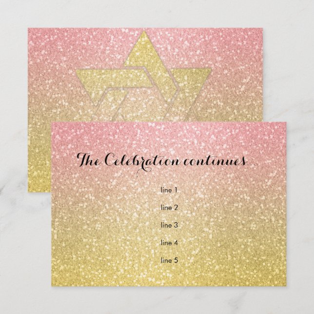 Carte de partie de Glittery Gradior Coral (Devant / Derrière)