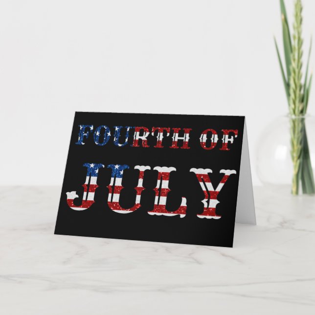 Carte de Parties scintillant du 4 juillet (Devant)
