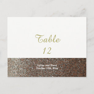 Carte de Parties scintillant Rose Faux