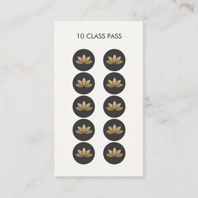 Carte de passe Lotus Flower 10 Class (Devant)