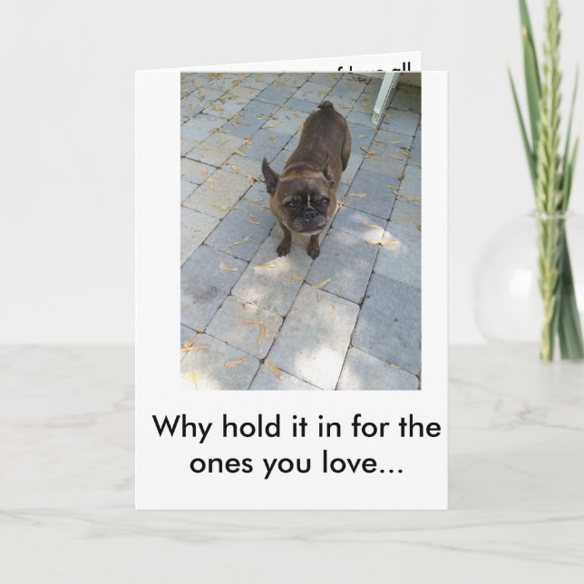 Carte de patte de chien (Devant)
