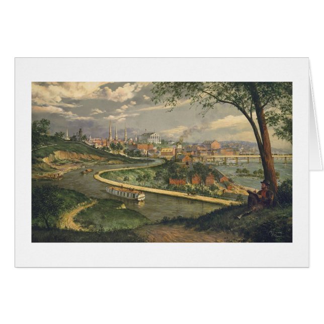 Carte de Paul McGehee "vieille Richmond sur James" (Devant Horizontal)