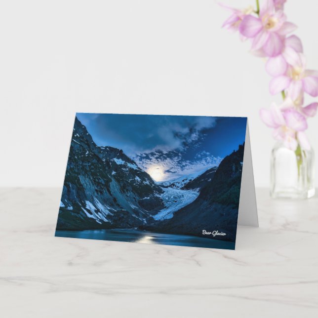 Carte de paysage du glacier de l'ours (Orchidée)