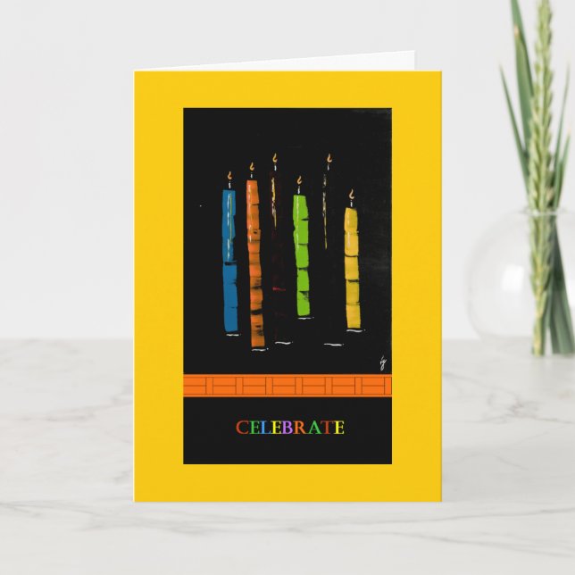 Carte de PedagogyGreetings : Bougies (Devant)