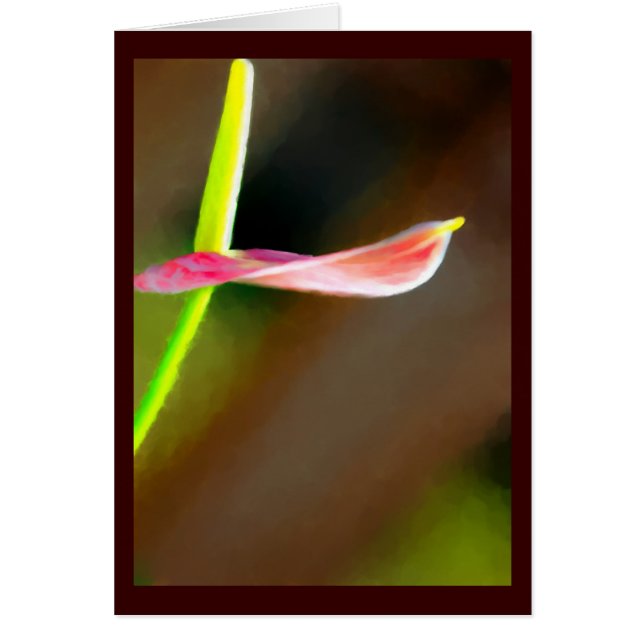 Carte de peinture à fleurs (Devant)