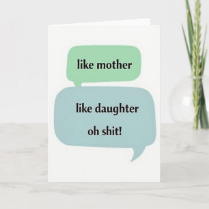 Carte de pensée drôle pour la fête des mamans