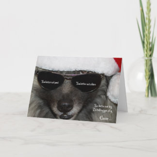 Carte de Père Noël de rayon de Keesi