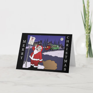 Carte de Père Noël de stationnement interdit