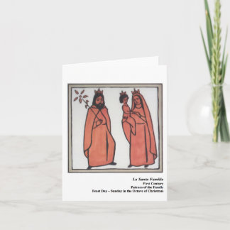 Carte de Père Noël Familia Santo de La