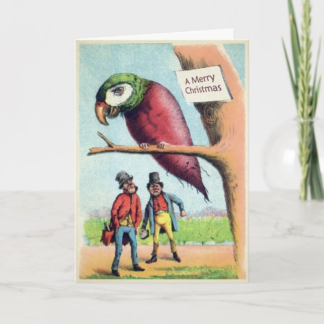 Carte de perroquet victorienne (Devant)