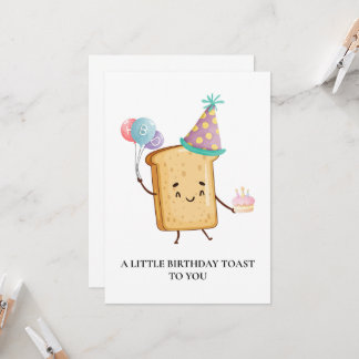Carte de petit toast d'anniversaire pour vous