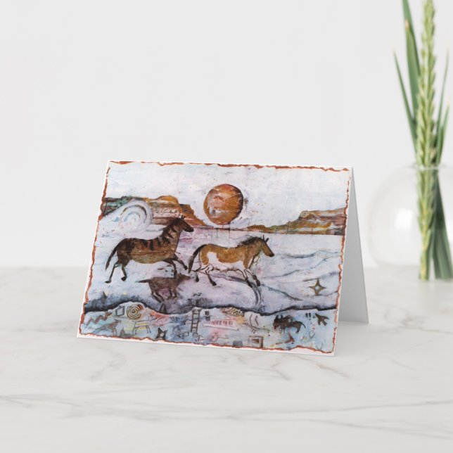 Carte de pétroglyphes de cheval de PMACarlson (Devant)