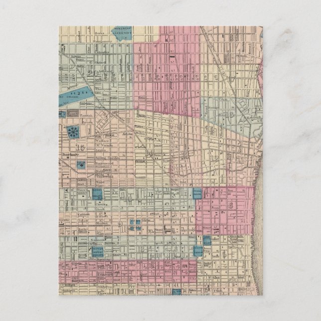 Carte de Philadelphie, Pennsylvanie (Devant)