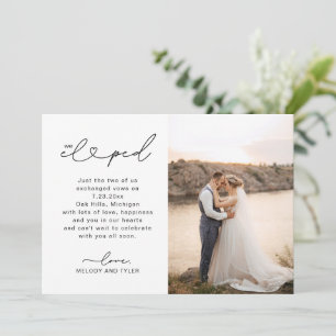 Carte de Photo Annonce de Mariage Nous nous sommes