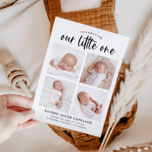 Carte de Photo d'Annonce de Naissance   Notre Peti