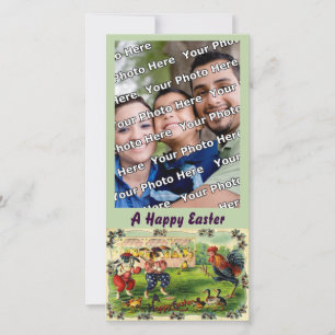 Carte de photo de baseball du lapin de Pâques