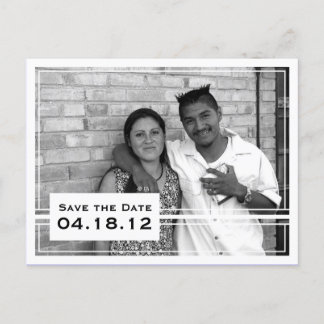 Carte de photo pour annoncer la date de mariage
