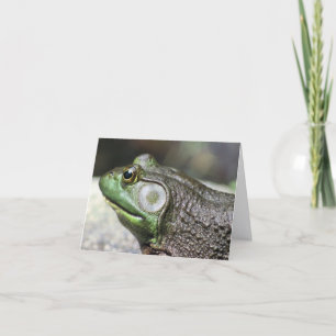 Carte de photographie de nature Pensées de grenoui