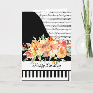 Carte de piano personnalisable