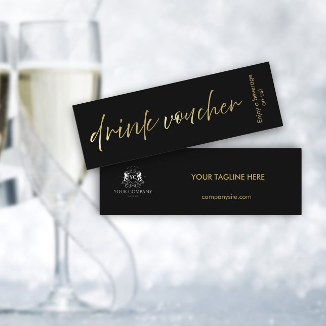 Carte de pièce justificative minimale Black Gold S (Créateur téléchargé)