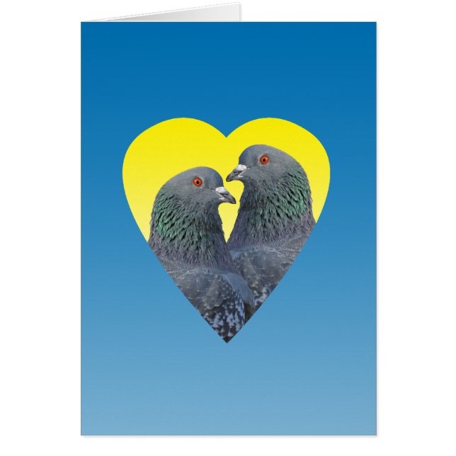 Carte de pigeons d'amour (Devant)
