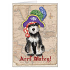 Carte de pirate de Schnauzer miniature