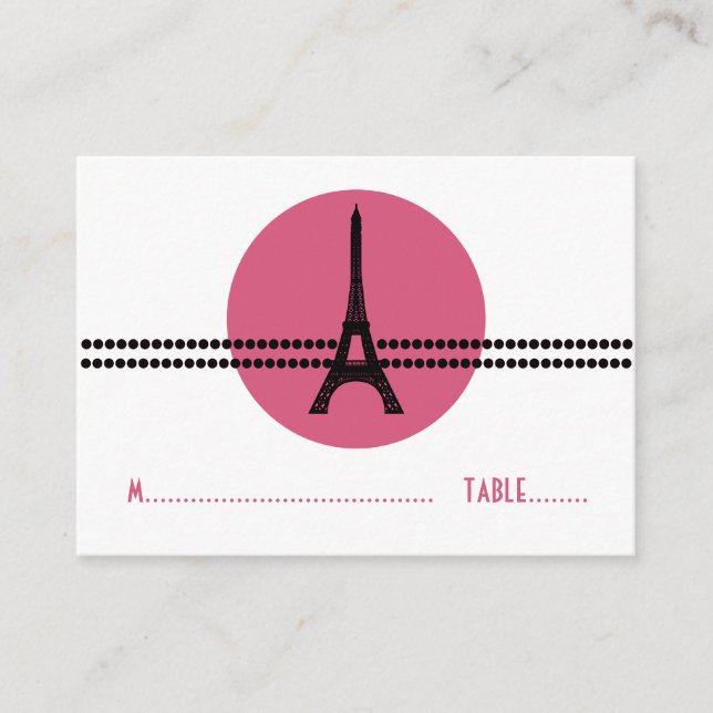 Carte de Place Dots Parisiens, Rose (Devant)