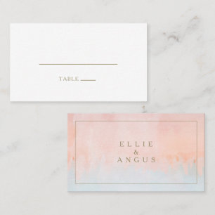 Carte de place Mariage plat pour coucher de soleil
