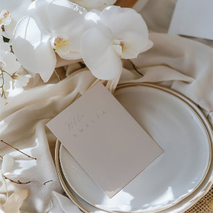 Carte de place moderne minimaliste à plat vierge T