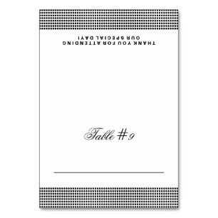 Carte de place pliée du Mariage brillant