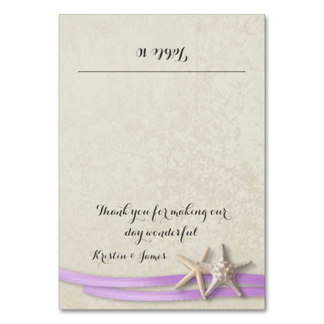 Carte de place Starfish et Purple Ribbon (Par défaut)