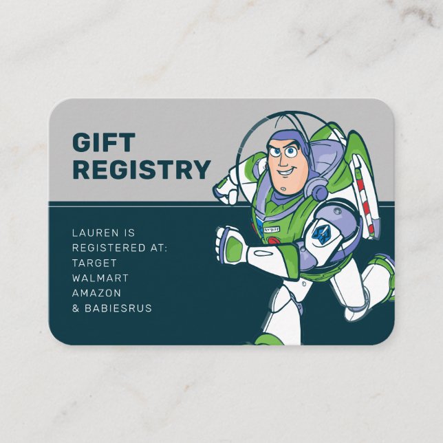 Carte De Placement 2 Infinity and Beyond Toy Story - Baby shower (Devant)