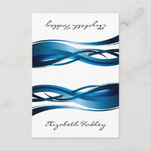 Carte de placement abstrait moderne Blue Waves