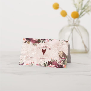 Carte De Placement Alice in Wonderland Réservé Mariage de siège