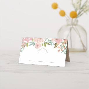 Carte De Placement Allant Rose Vintage Dusty rose Numéro de table