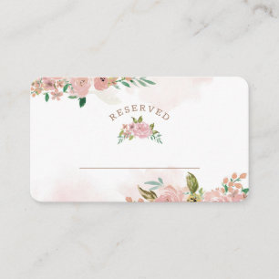 Carte De Placement Alling Rose Vintage Réservé Mariage de siège