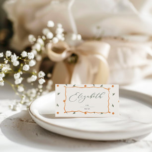 Carte De Placement Amore & Aranci Un mariage sucré aux agrumes