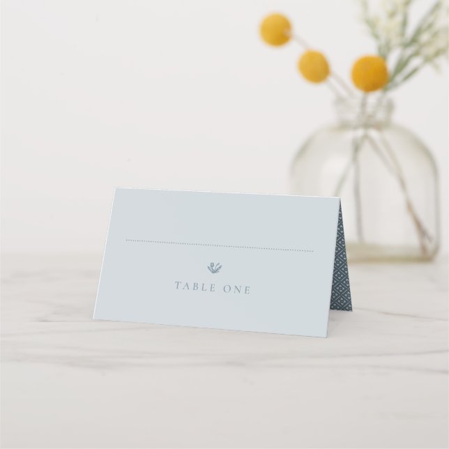 Carte De Placement Antlers rustiques avec couronne fleurie | MARIAGE (Devant)