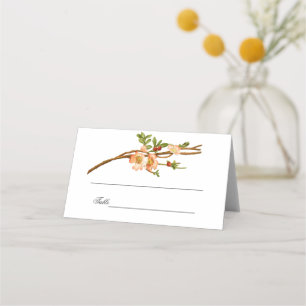 Carte De Placement Apple Blossom Watercolor Mariage
