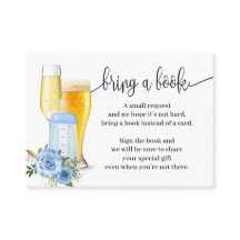 Apporter un livre bulles Baby shower bleu Insérer