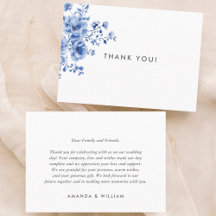 Aquarelle Chinoiserie Floral Merci