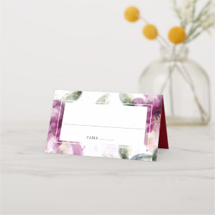 Carte De Placement Aquarelle Lis 40e anniversaire de mariage