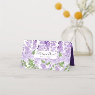 Carte De Placement Aquarelle Wisteria   MARIAGE